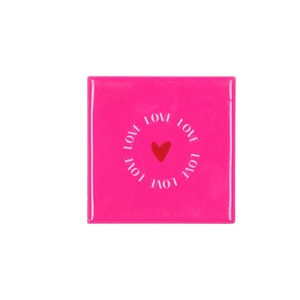 Tile Love Fuschia 10x10x1cm