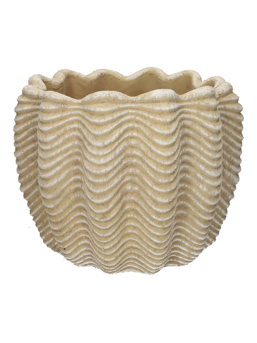 <h4>DF03-741272367 - Pot Oceana d16.5/18.5xh14.5 brown</h4>