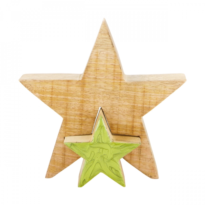 <h4>Homedeco Star wood 18*3.5*18cm</h4>