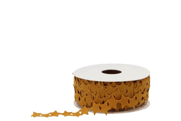 Ribbon Velvet Star 56 Ocker 10mx25mm Nm