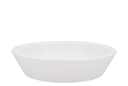 <h4>Ceramic Bowl Matt White Low Round 30x7cm Nm</h4>
