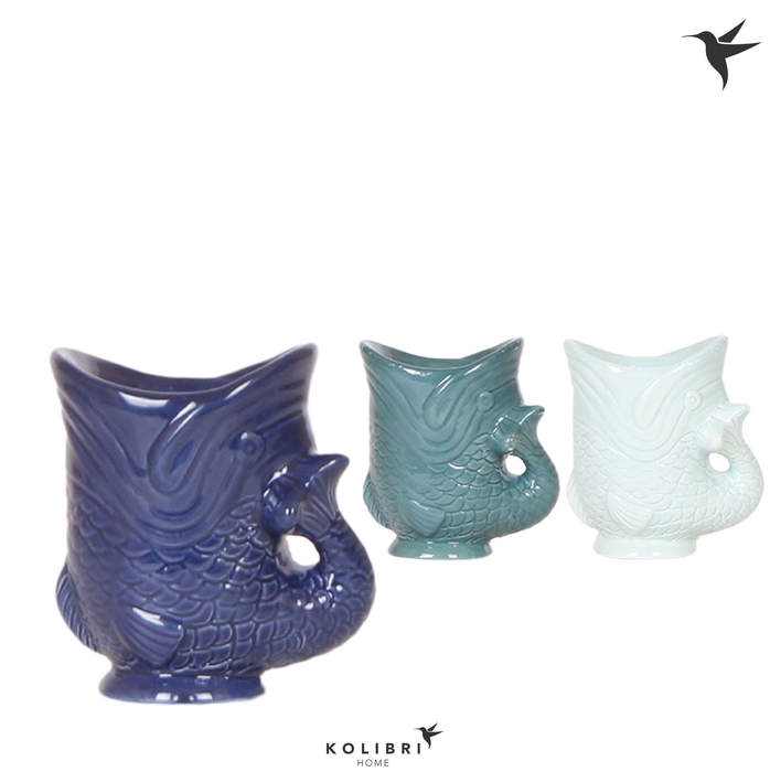 <h4>Kolibri Home Fish pot blue mix</h4>
