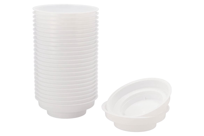 Oasis Dish Plastic White 12cm Set Of 25