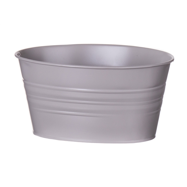 <h4>Planter Yates oval 19x13.5x10 taupe grey</h4>