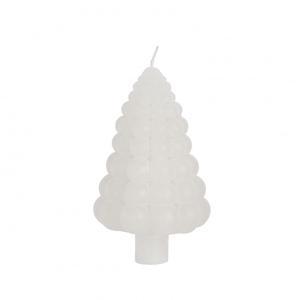Kerst Kaars boom bubble d07*12cm