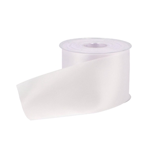 Ribbon Grave Double Satin 33 White 70mmx25m P/1