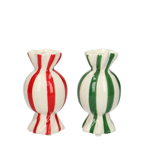 Christmas Ceramics Candy vase d6*11.5cm x2