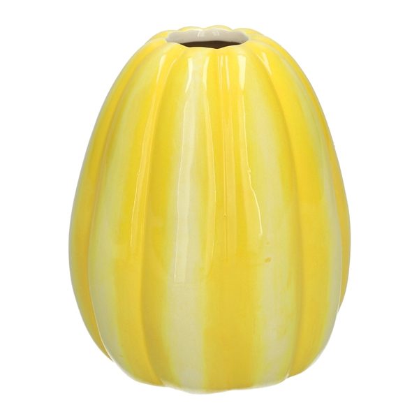 <h4>Vase Pompia d11xh12.5 yellow</h4>