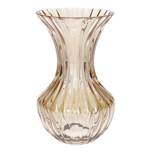 Vase Zelune d12/12.5xh20.5 amber+pe