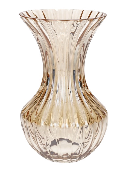 <h4>Vase Zelune d12/12.5xh20.5 amber+pe</h4>