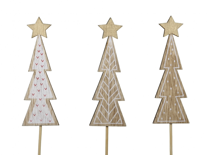 <h4>Christmas sticks 20cm Christm.tree 11.5cm ass</h4>