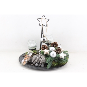 arr5 Kerst MB - Black plate std ster silver