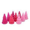 Candle Frosty Pagoda Tree Jolly Pink Mix Ass 7x14cm Ass