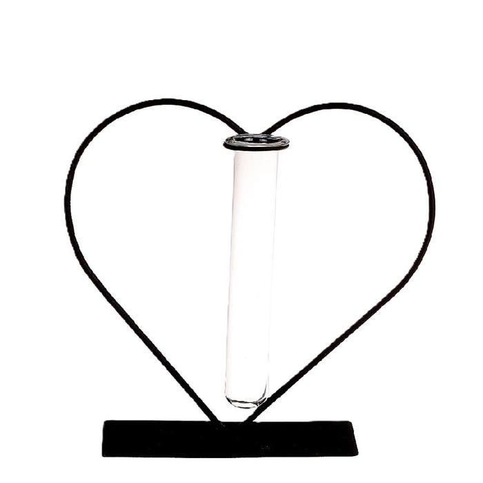 <h4>Moederdag Glas Hart+1buis 14*6*19.5cm</h4>