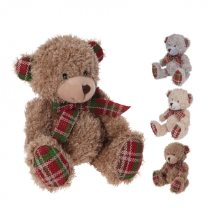 Christmas Deco bear plush 18cm