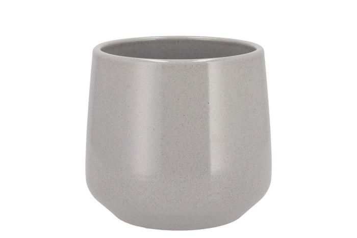 <h4>Ceramic Grey Stone Pot Berlin 16cm</h4>