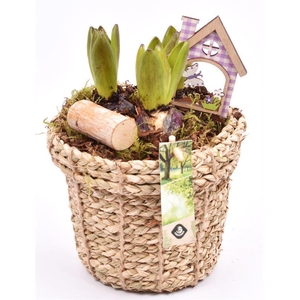 Touwmand met rand 17cm