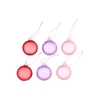 Glassball Ornaments Macaron Pink 6x3cm