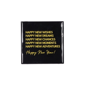 Tile Happy New Wishes 10x10x1cm Nm