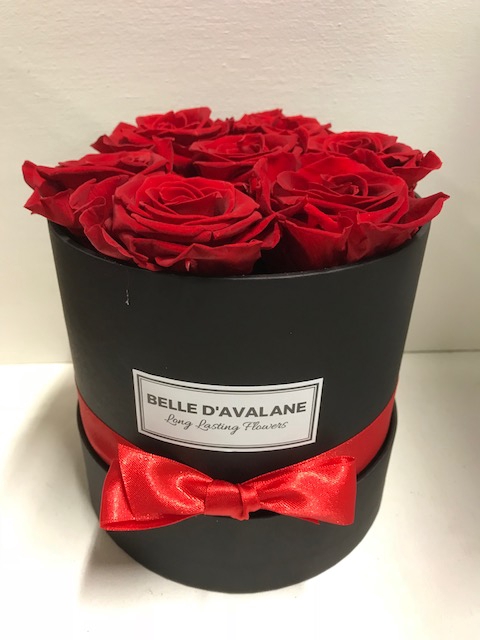 Flowerbox rd 15cm zwart/rood