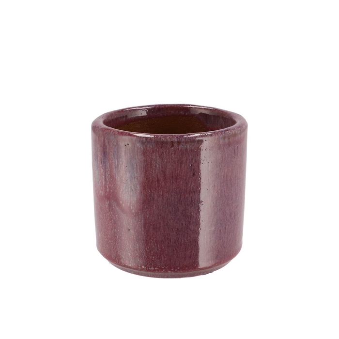 <h4>Javea Cilinder Pot Glazed Pink 11x11cm</h4>