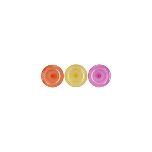 Dayah Orange Mix Glass Plate 15x2cm Ass P/1