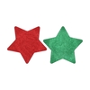 Melamine Shine Green/red Plate Star 24x24x1cm