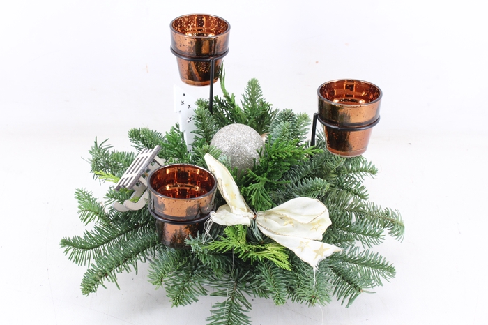 <h4>arr5 Kerst PL - Glas schaal 3licht - brons</h4>