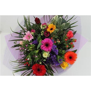Boeket Roos Groot Bont