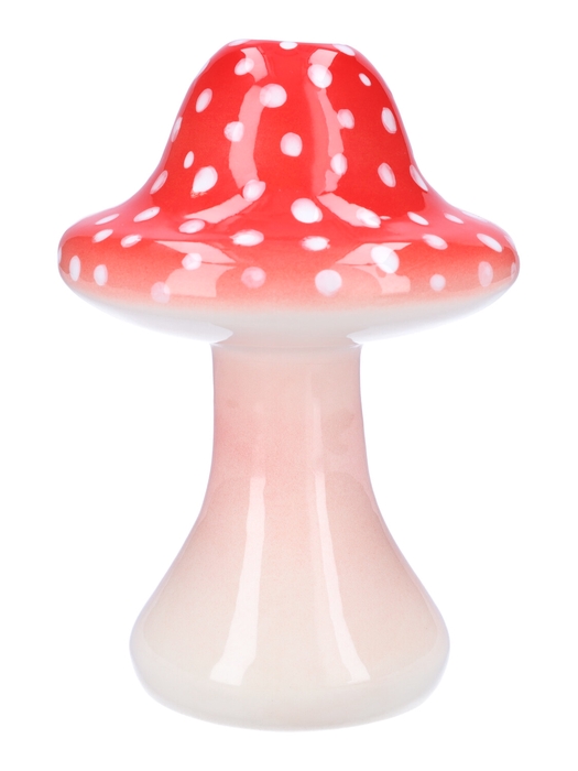 <h4>DF00-665481200 - Vase Toadstool1 d3/14.5xh21.2 red</h4>