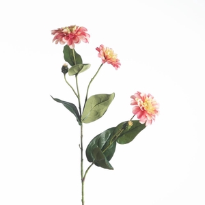 AF Zinnia Spray L67cm Pink