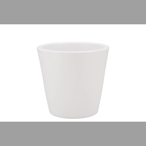 Vinci Matt White Container Pot 15x13cm