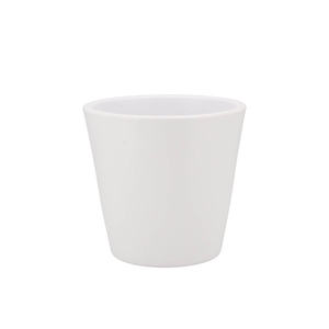 Vinci Matt White Container Pot 15x13cm Nm