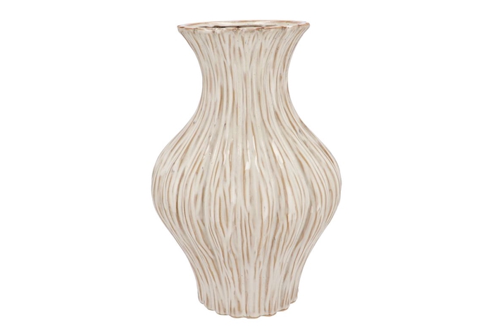 <h4>Lima White Vase Neck 27x27x41cm</h4>