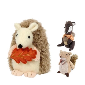 Herfst Deco dier 15*20*30cm 3ass.