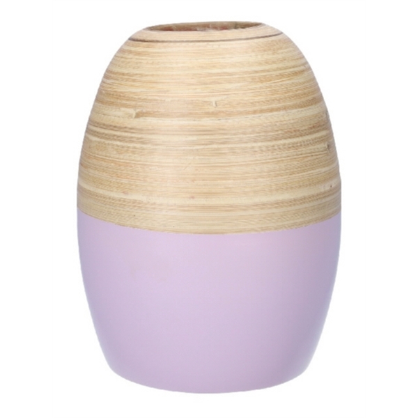 <h4>Vase Mambu d6.3\\13.5xh17.5 natural\\lilac</h4>