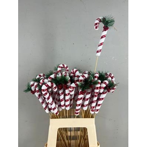 Stick Candy Cane Red/white