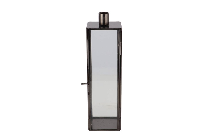 <h4>Braga Majestic Black Candle Holder 8x8x27cm</h4>