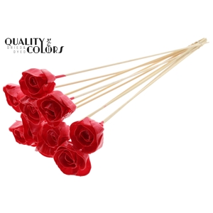 Shola Dear Holly 6cm on stem Wax Red