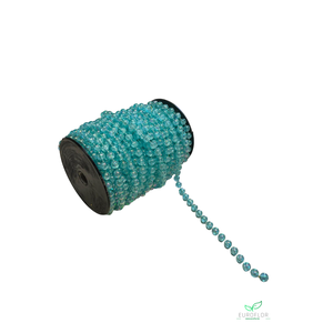 PARELS OP DRAAD BLAUWGROEN