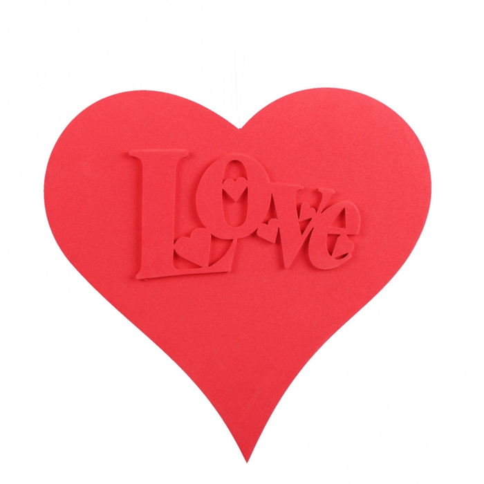 <h4>Valentine Hanging heart love 30cm</h4>