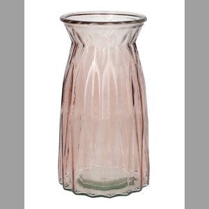 DF02-664125300 - Vase Ruby2 d10/10.8xh20 old pink transparent