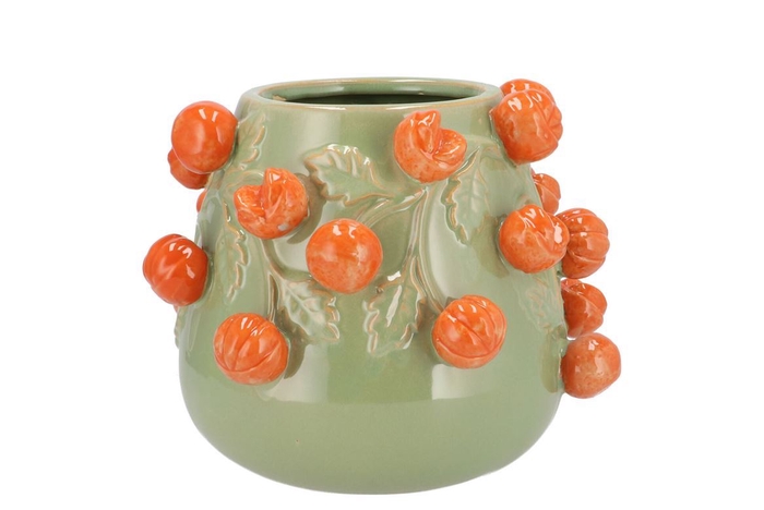 <h4>Vaza FRUIT MANDARIN PISTACHE POT 24X19CM</h4>