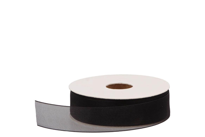 <h4>Ribbon Organza 85 Black 50mx25mm Nm</h4>