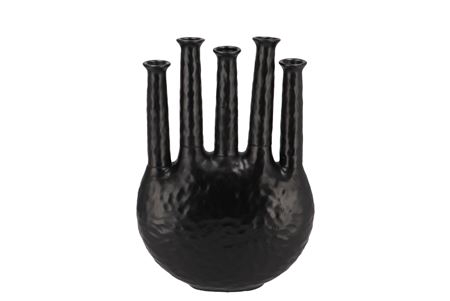 <h4>Inga Jahra Black Vase Oval Tube 28x12x39cm Nm</h4>