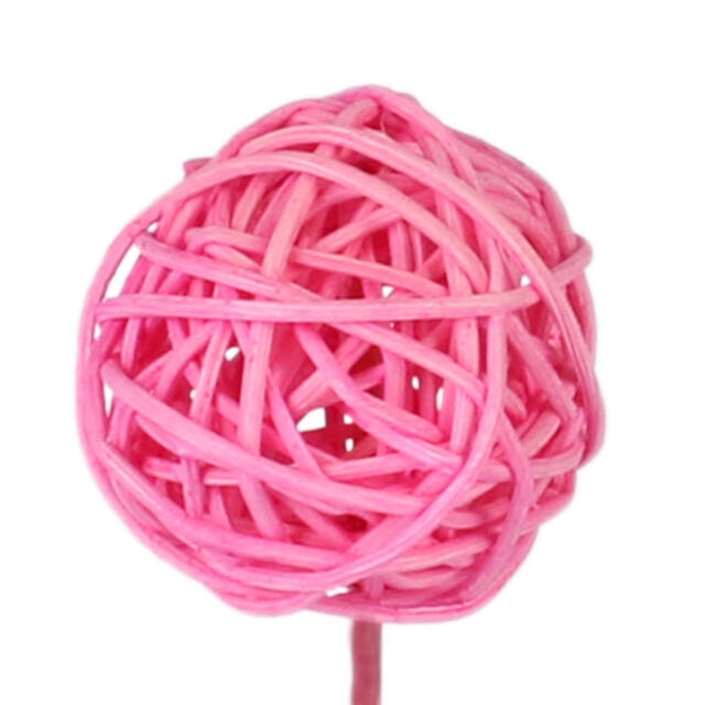 <h4>Pick Bruceball Ø5cm+12cm stick pink</h4>