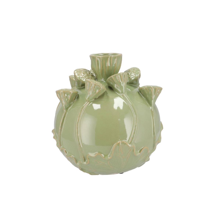 <h4>Mara Pistache Vase Bol Lotus 26x26x26cm Nm</h4>