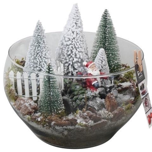 Opm Pt PTCV7620 Christmas Village Glas Schaal