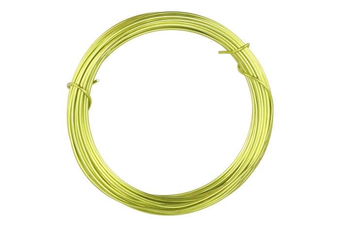 Wire Aluminum 100gr 12mx2mm Lime