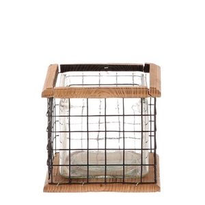 Glass Lodge pot d13*12cm